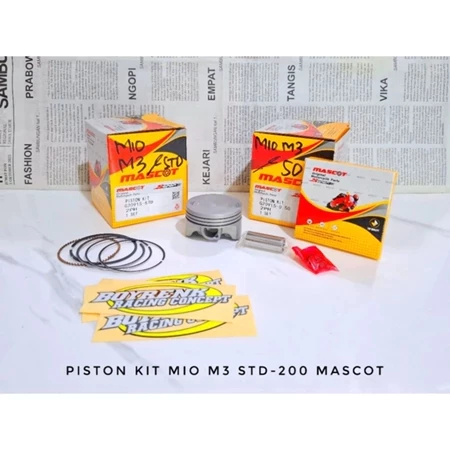 PISTON KIT PISTON SET MIO 125 MIO M3 2PH OVERSIZE STD 50 100 PIN13 MASCOT -BOYRENK