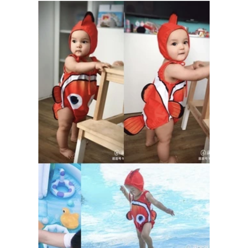 [Preloved] Baju Renang Anak Model Finding Nemo