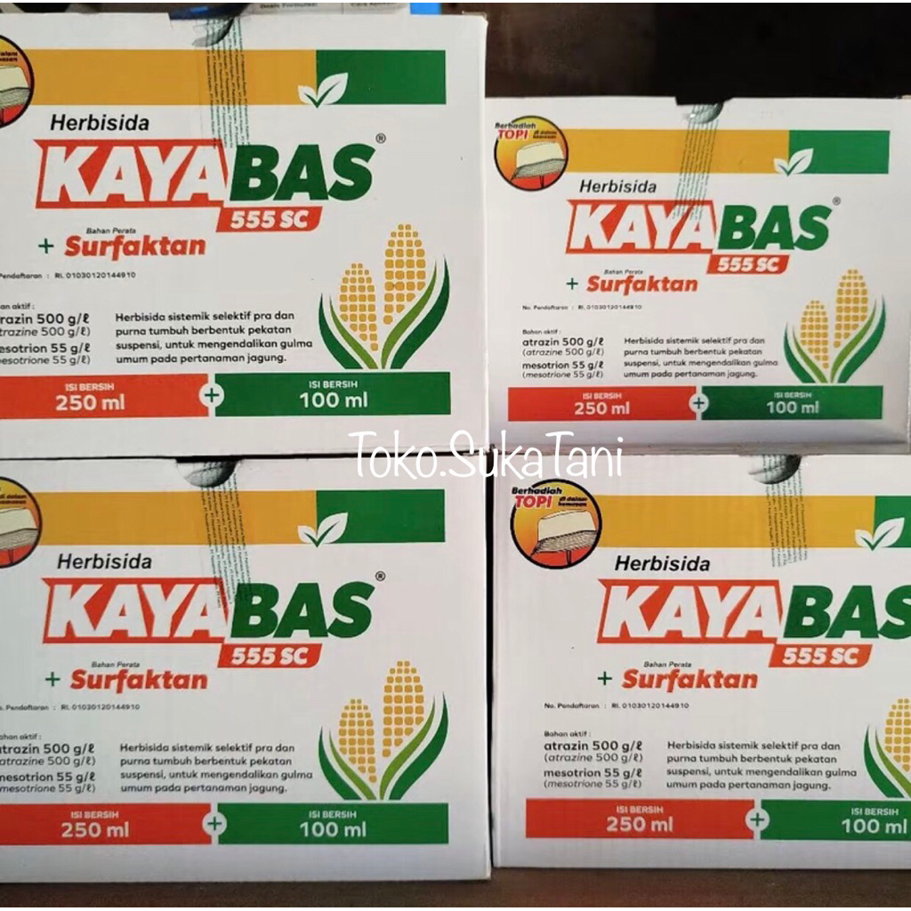 HERBISIDA KAYABAS 555 SC KEMASAN 250 ml OBAT RUMPUT JAGUNG