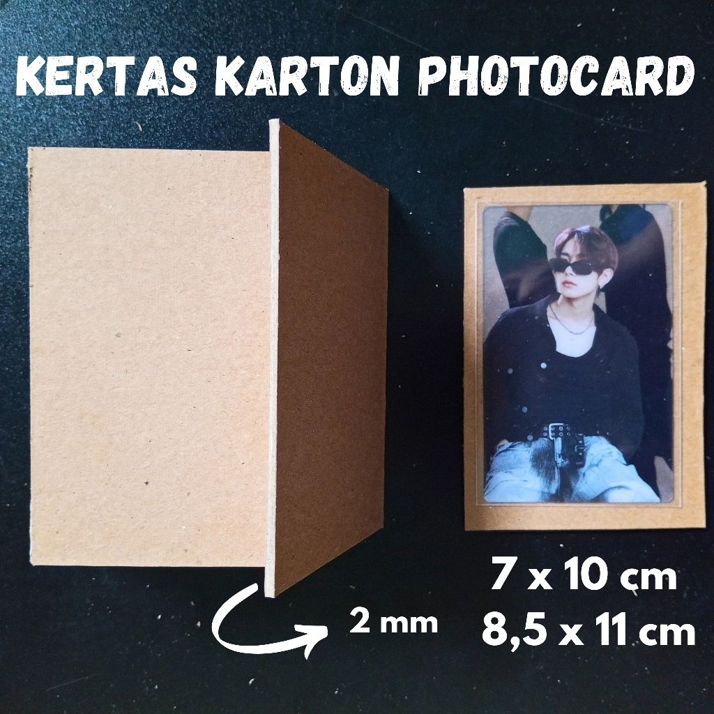 [50 pcs] KERTAS KARTON PHOTOCARD A7 YELLOW BOARD NO. 30 TEBAL 2 mm UKURAN 7 x 10 cm dan 8,5 x 11 cm 