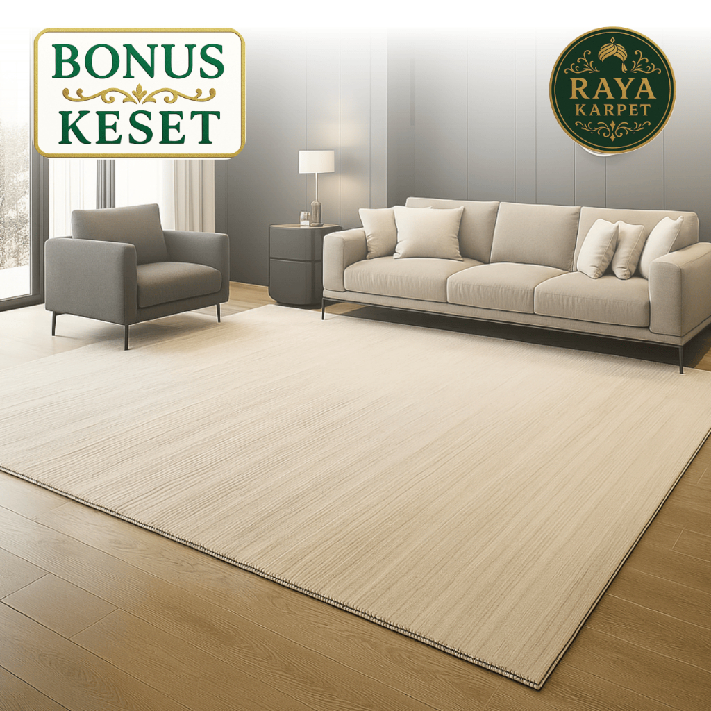 Karpet Ruang Tamu | Karpet Lantai 200x300 180x250 120x200 Tebal Lembut Raya Karpet