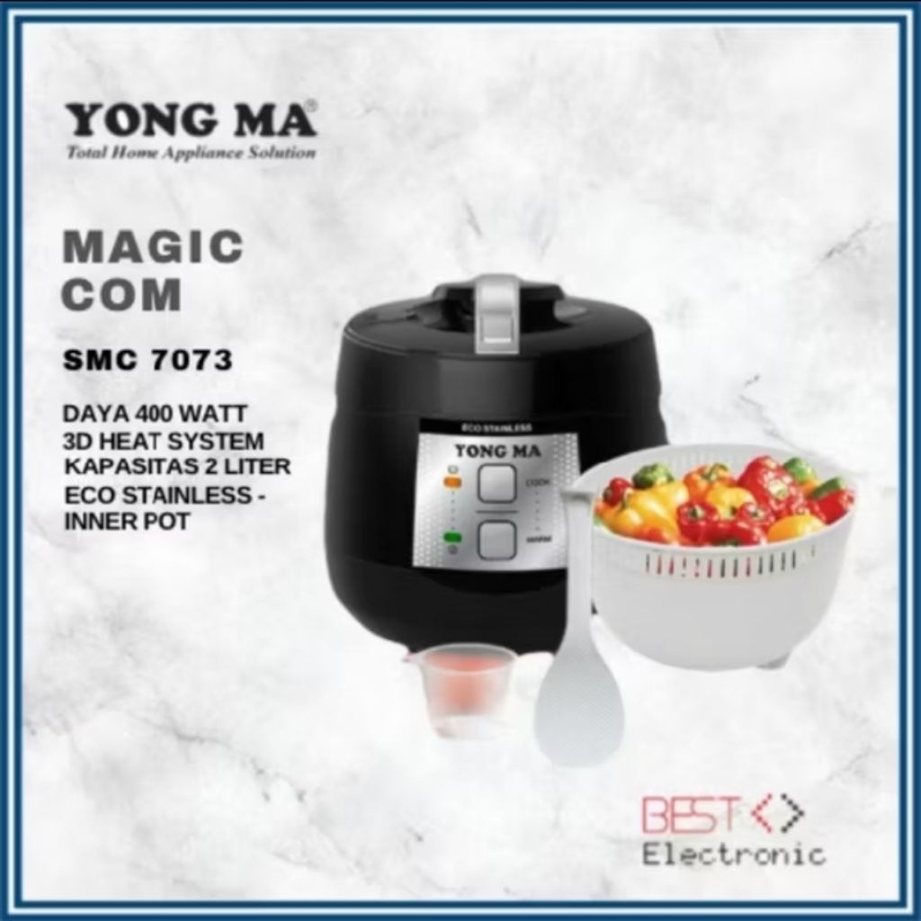 MAGIC COM YONG MA SMC7073 / RICE COOKER YONGMA SMC 7073 MAGIC COM MANUAL YONGMA 3IN1