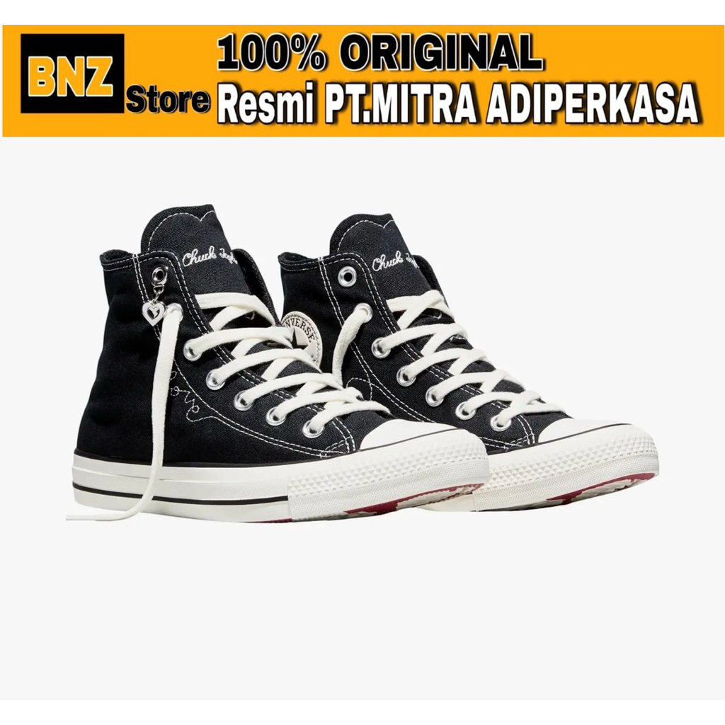 Sepatu Sneakers Wanita Converse CTAS Hi Black/Days Ahead