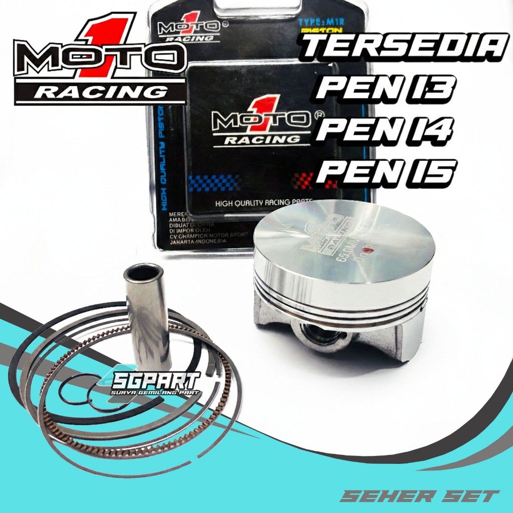 Piston Seher Set Moto1 Pen Pin 13 14 15  53.5 54 54.5 55 55.25 55.5 56 57 58 58.5 59 60 61 62 63 64 