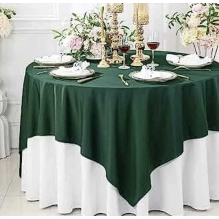 Runner Meja Bulat model persegi Bahan Loto