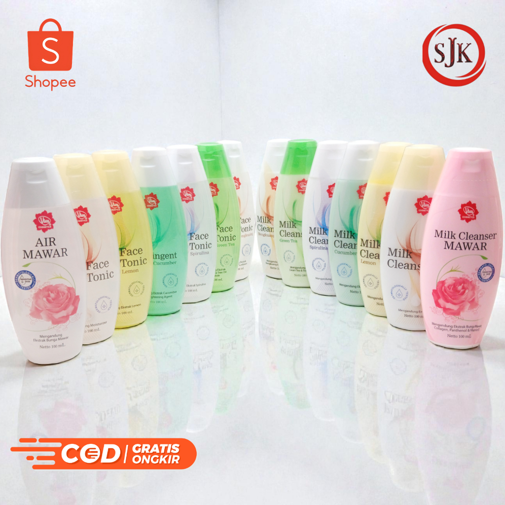 Paket Pembersih Wajah 2IN1 Viva Milk Cleanser + Face Tonic 100ml