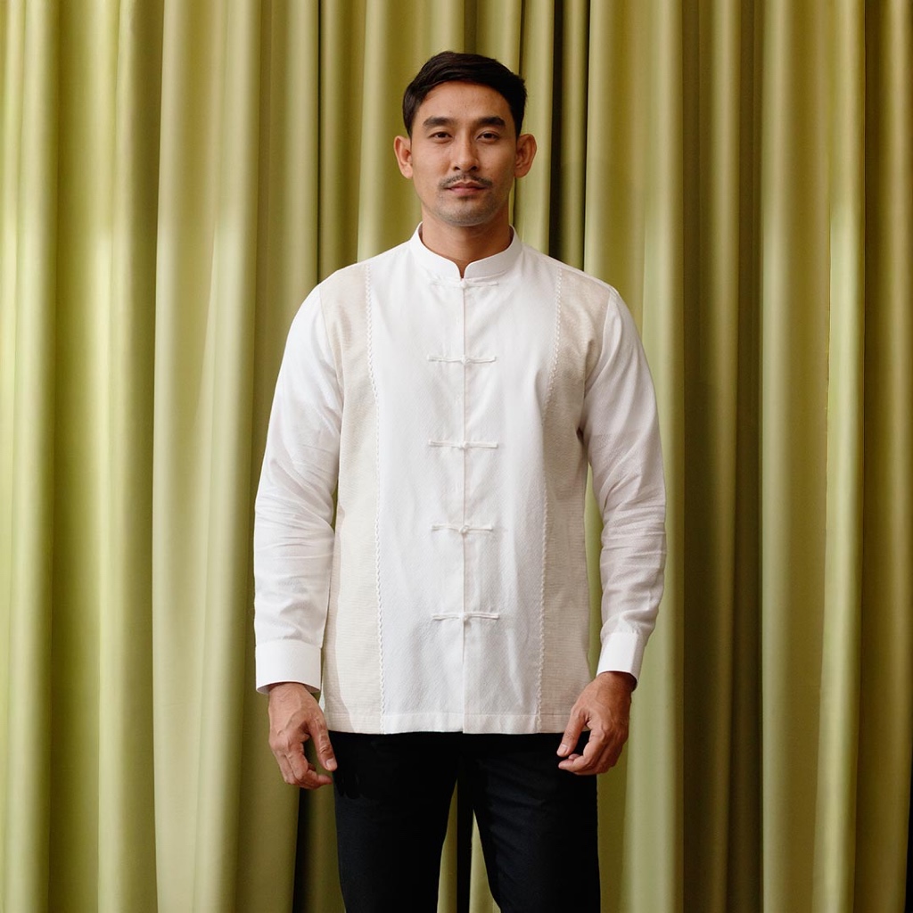 Tisha - Bonolo Kemeja Tenun Lengan Panjang