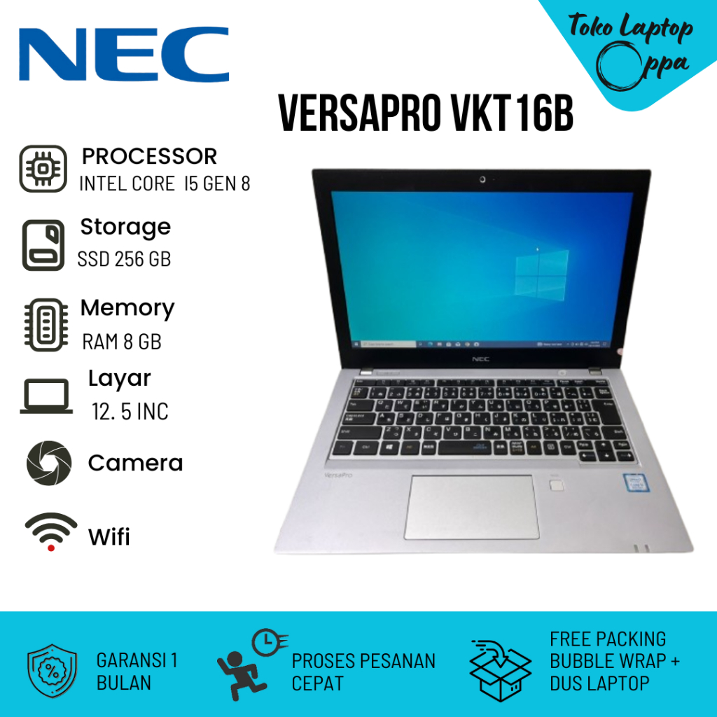 Laptop Nec versapro core i5 Generasi 8 ram 8gb - Termurah - Bergaransi