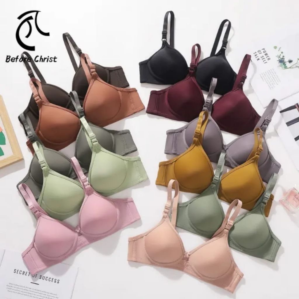 PROMOOOOO Bh Bra Wanita Kekinian || Bh Remaja Dewasa Tanpa Kawat Isi 6pcs