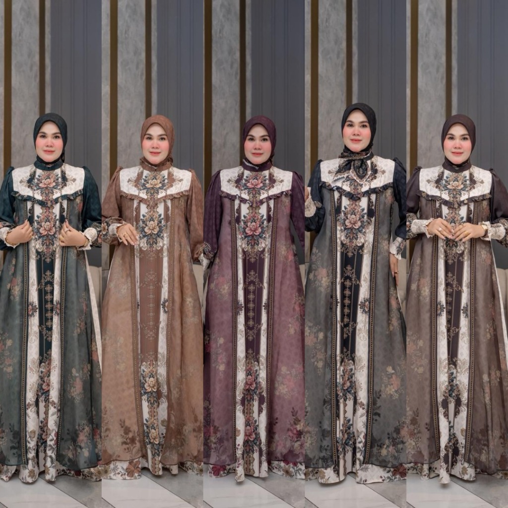 LuxuryFashion READY GAMIS DRESS WANITA ARUMI SERIES BY AZZAHRA SYARI BEST SELLER