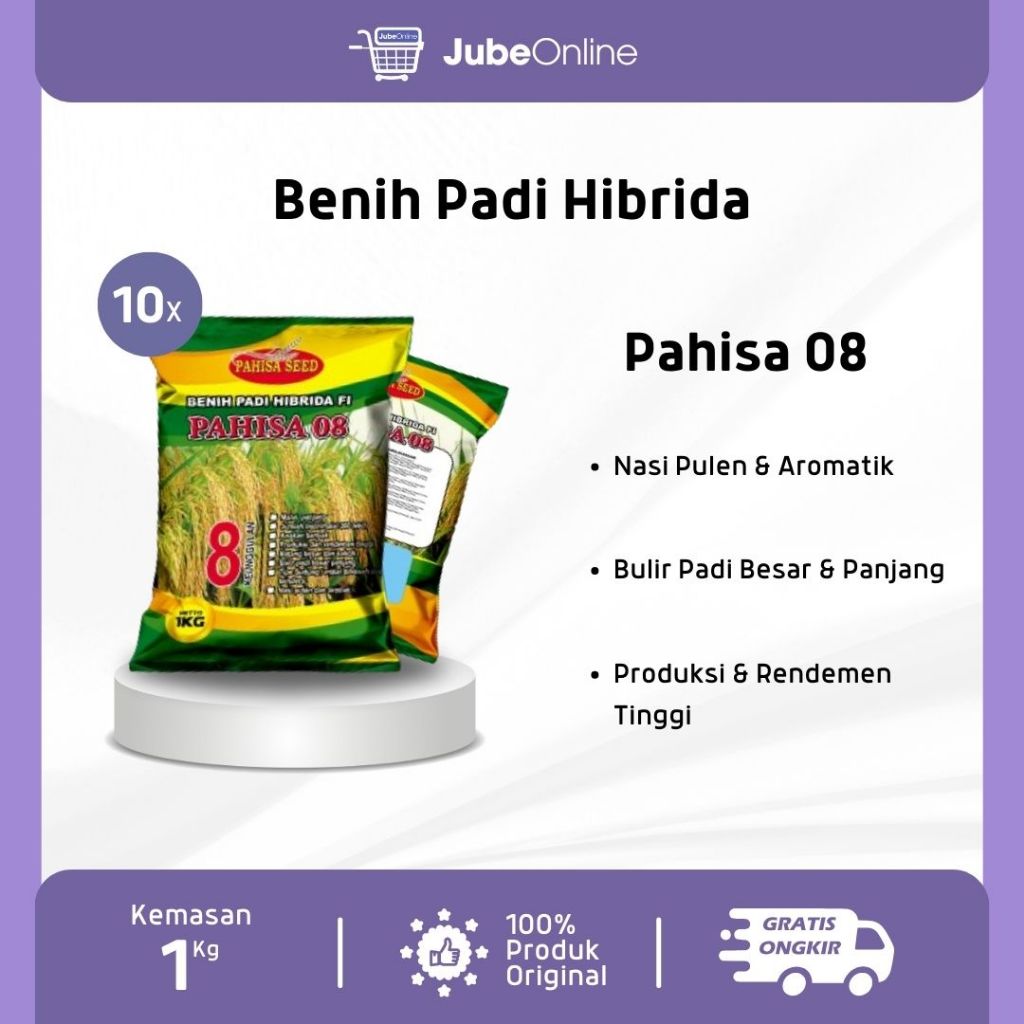 Benih Padi Hibrida Pahisa 08 - 10Kg