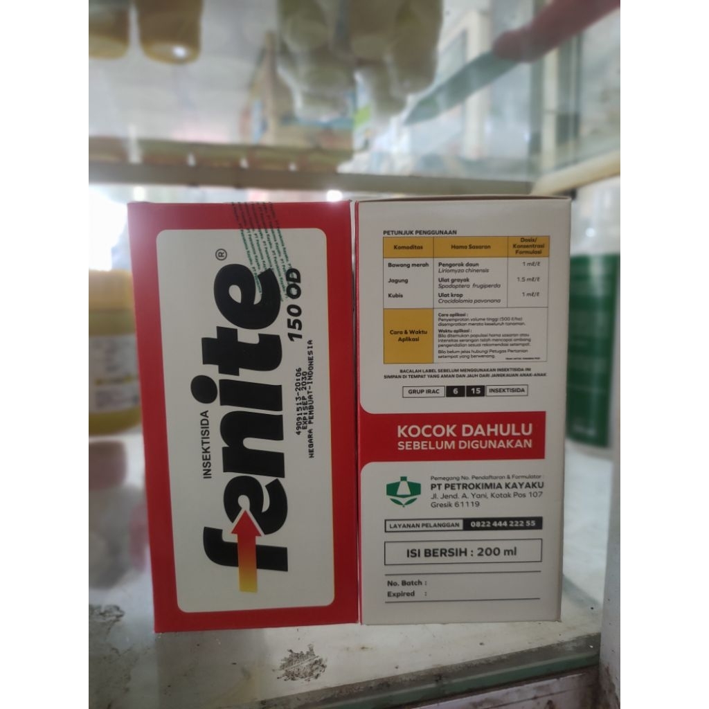 Fenite insektisida 150OD 200ml obat pembasmi ulat
