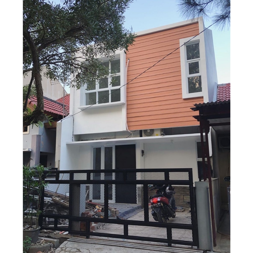 Pagar Rumah Industrial Modern Cakep