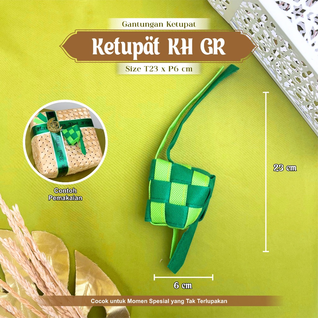 LUSINAN Aksesoris Hampers Lebaran Ketupat Aksesoris Ketupat Gantungan Ketupat Hiasan Hampers Ketupat