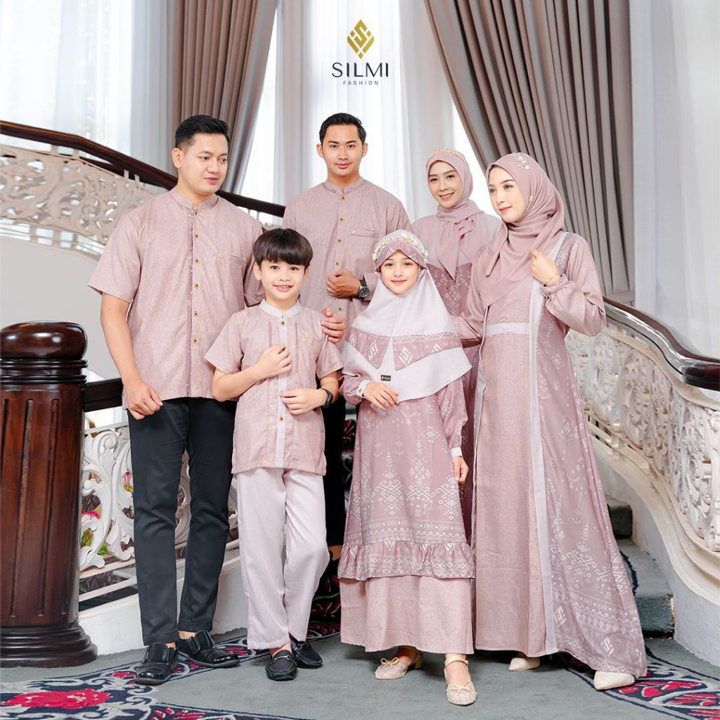 SILMI - SARIMBIT SILMI FAMILY COKSU - GAMIS KONDANGAN ELEGAN - GAMIS COUPLE KONDANGAN - GAMIS ELEGAN