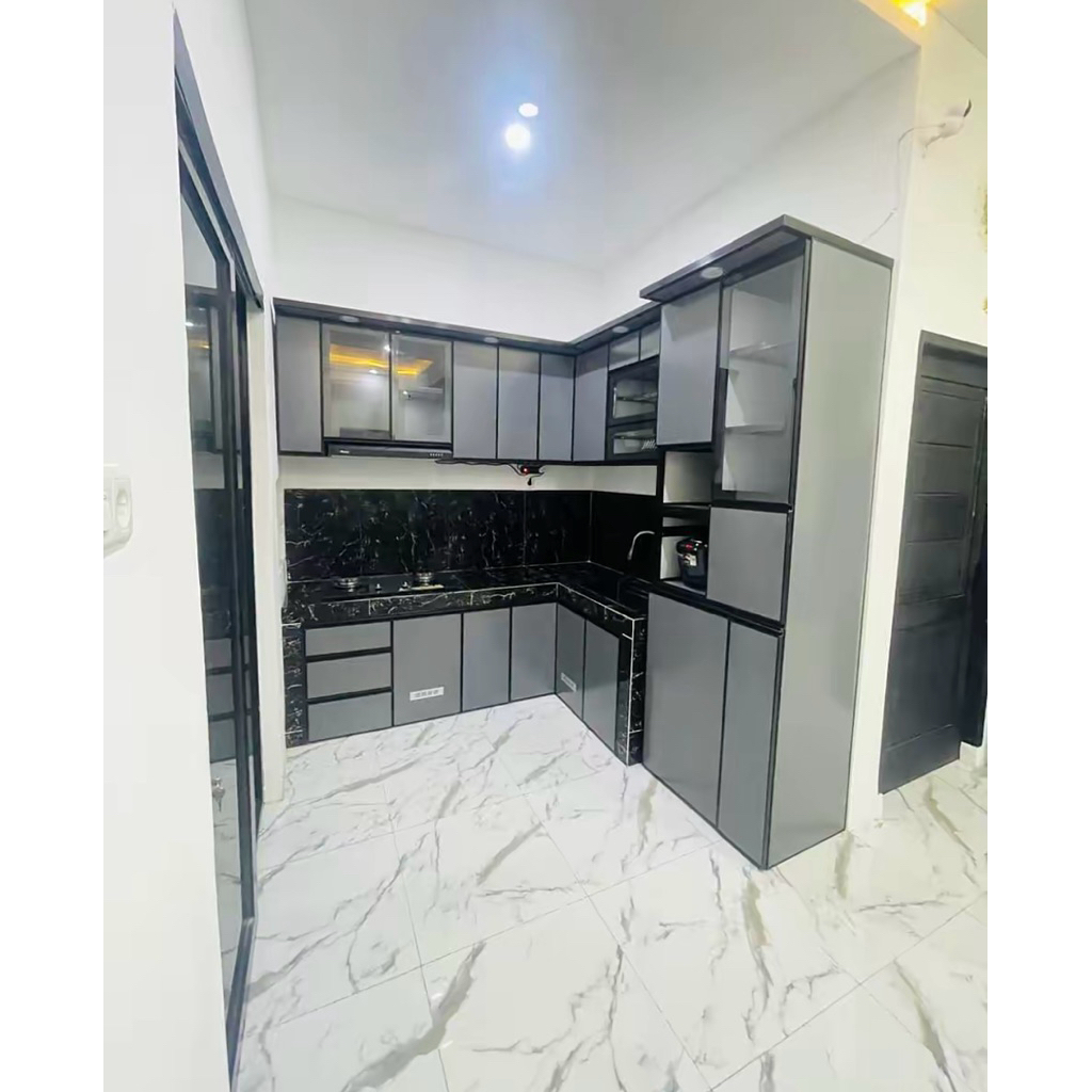 kitchen set aluminium per m atas bawah