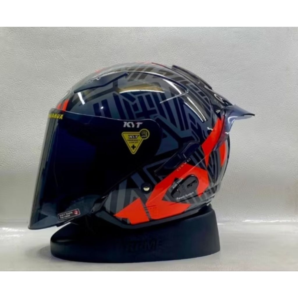 HELM KYT GALAXY FLAT R  PAKET GANTENG RED BULL