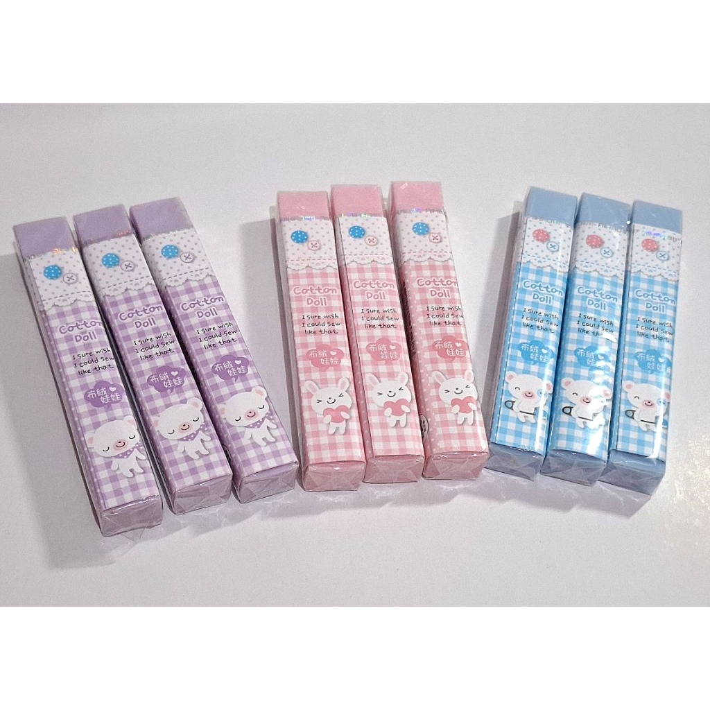 PENGHAPUS PENSIL PANJANG/PENGHAPUS WARNA WARNI ANAK ANAK