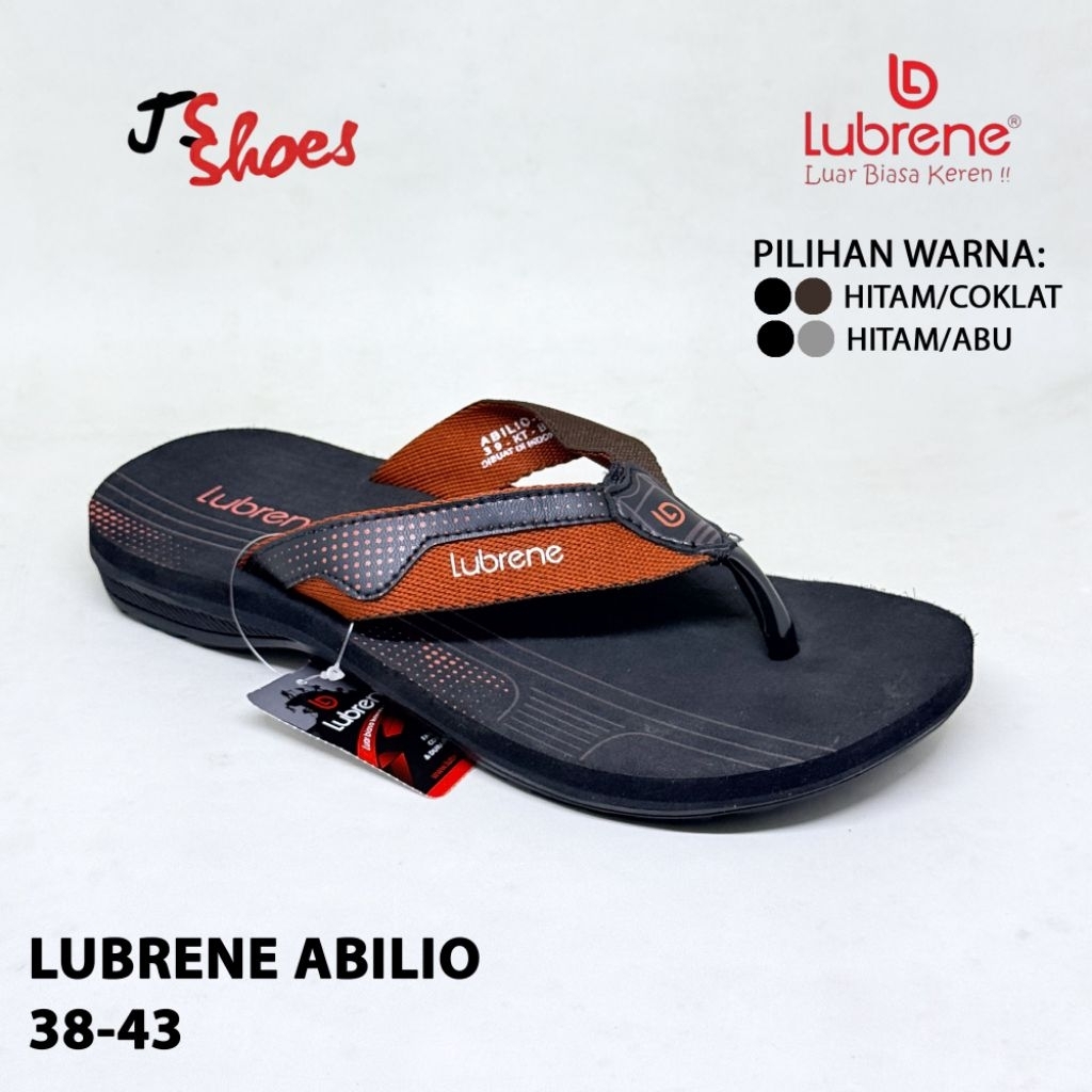 LUBRENE ABILIO - SANDAL JEPIT SPON PRIA DEWASA MERK LUBRENE ORIGINAL