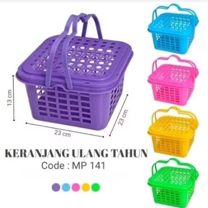 MPW Keranjang Ulang tahun hampers serbaguna / Keranjang berkat / keranjang besekan acara
