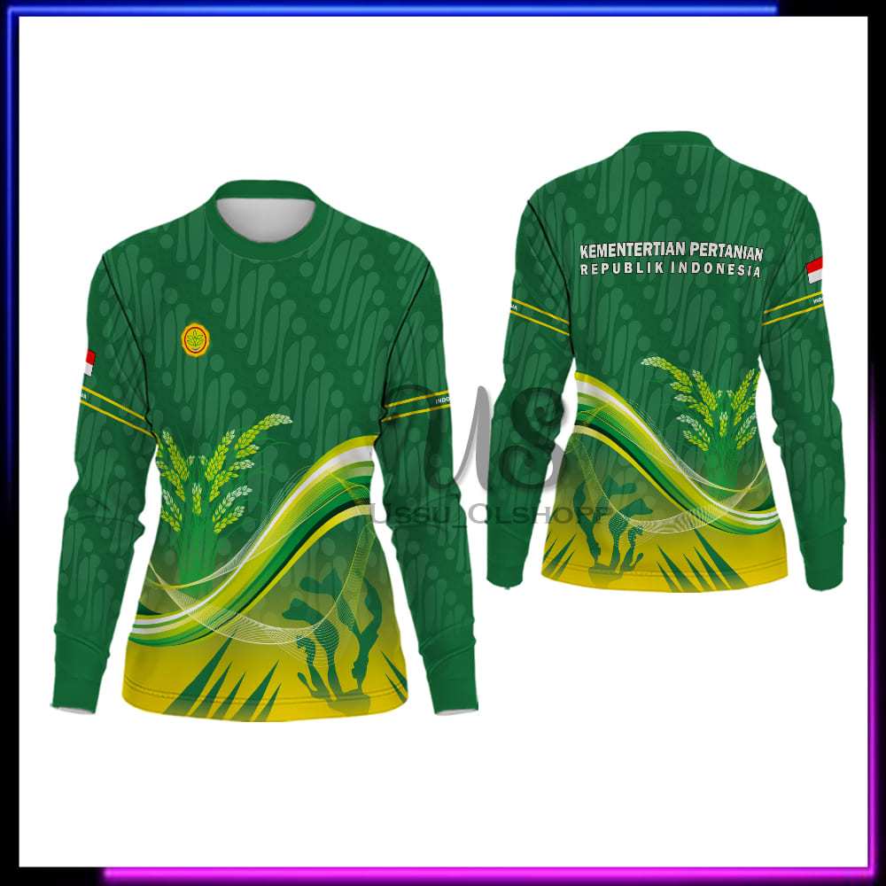 Kaos Jersey Kementerian Pertanian RI | Seragam Lapangan | Jersey Kementerian Pertanian Wanita