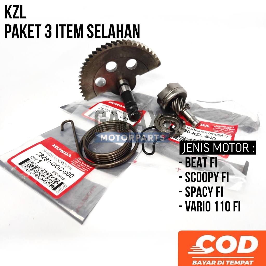 KZL PAKET AS SELAH 3 ITEM AS SELAH + GIGI PINION + PER SELAH MOTOR BEAT FI / SCOOPY FI / SPACY FI / 
