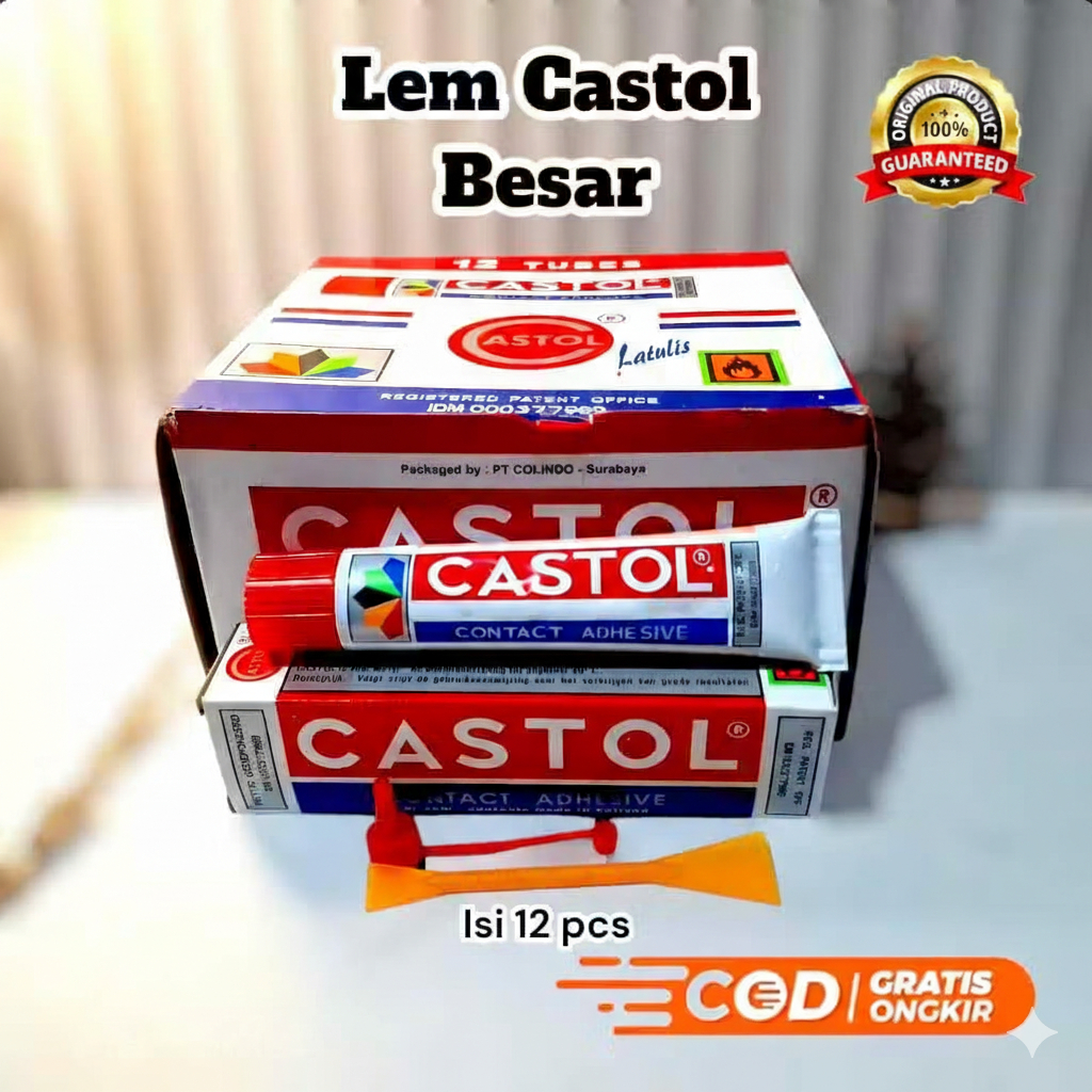 GROSIR Lem Castol Besar 51cc - Karet Berkualitas, Pesanan Sesuai