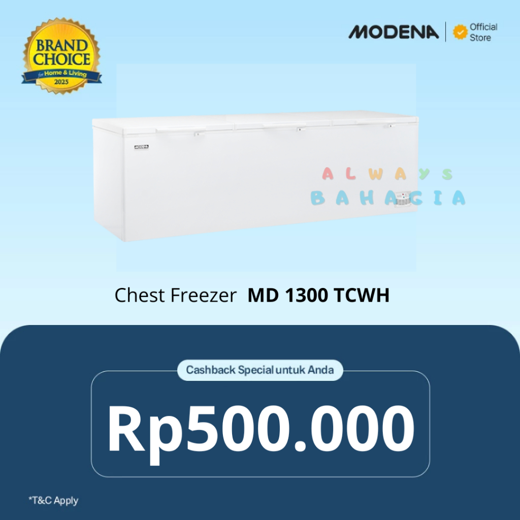 Modena MD 1300 TCWH Professional Chest Freezer Box 1300 Liter
