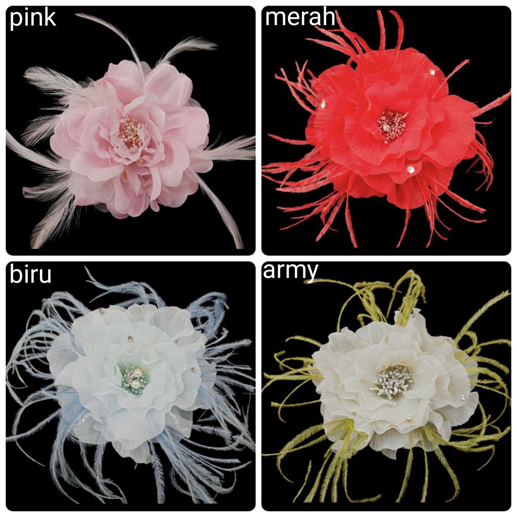 Bunga Korsase Hiasan Gaun, Bunga Korsase Import, Bunga Gaun / Bunga Bahu / Corsage Gaun / Korsase Ke