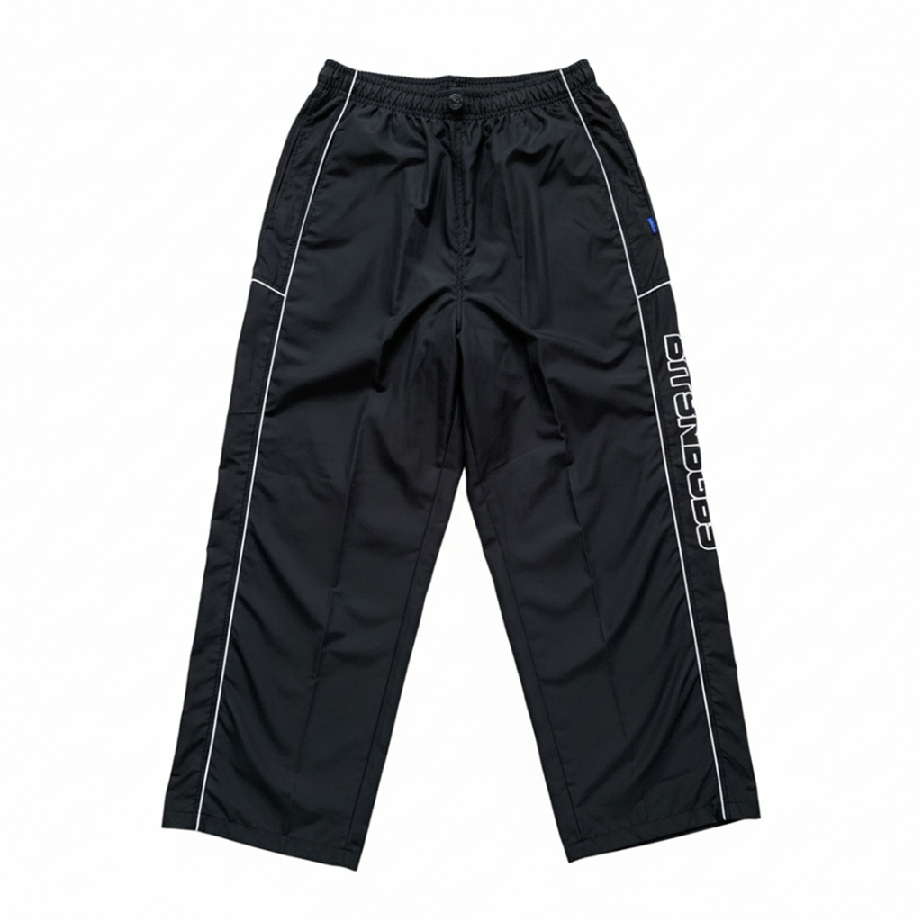 Bitsnbobs Celana Trackpants Parasut Bolt Black