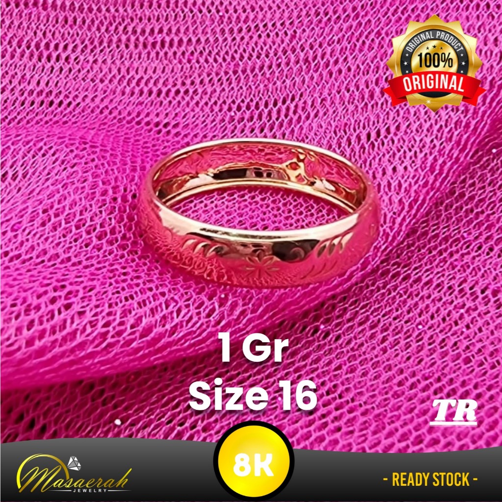 Cincin Emas 8K - Toko Emas Gajah Saerah - 1 Gram 2531
