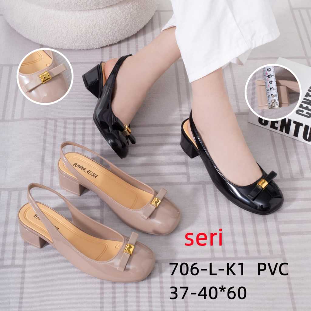 Sandal Jelly Sandal Jepit  Wanita | Sandal Jepit Tinggi Wanita Jelly Empuk | Sandal Hak Tinggi 5cm S