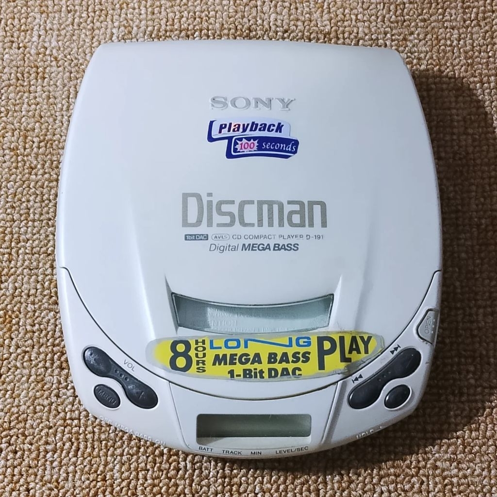 Discman SONY D-191 Portable CD Player