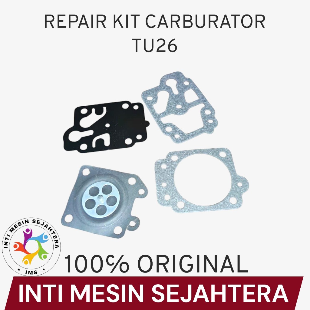 Repair Kit Karburator TU26 / Membran Karburator Sprayer TU 26 Full Set / Gasket Kit TU26 ORIGINAL MO