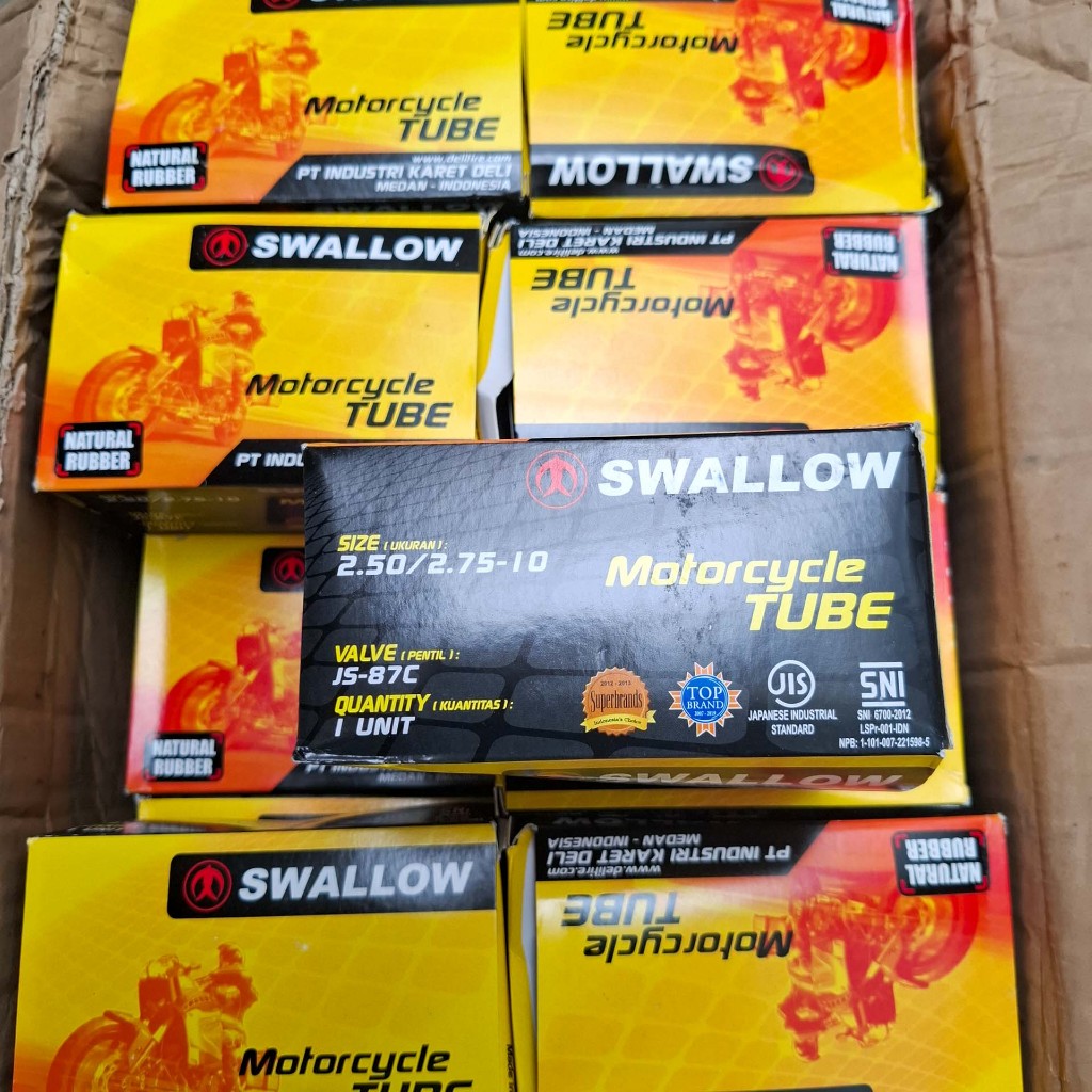 Ban Dalam Motor Sepeda Listrik Swallow 14 x 2.50 2.50/2.75-10 Ring 10