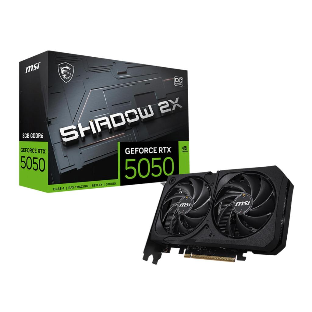 VGA MSI Geforce RTX 5050 SHADOW 2X OC 8GB GDDR6 | Nvidia RTX5050 8GB | RTX5050 SHADOW 2X