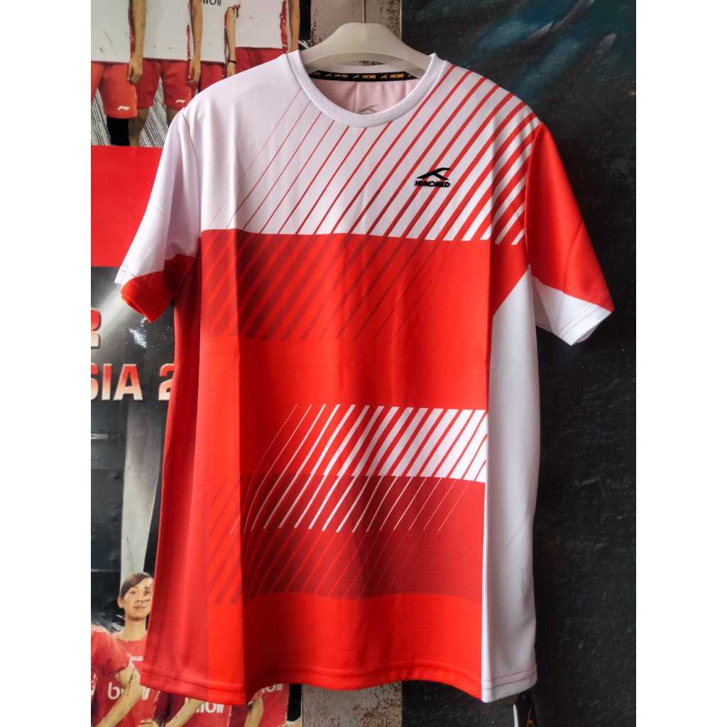 HUNDRED BAJU BADMINTON ORI/ JERSEY BADMINTON
