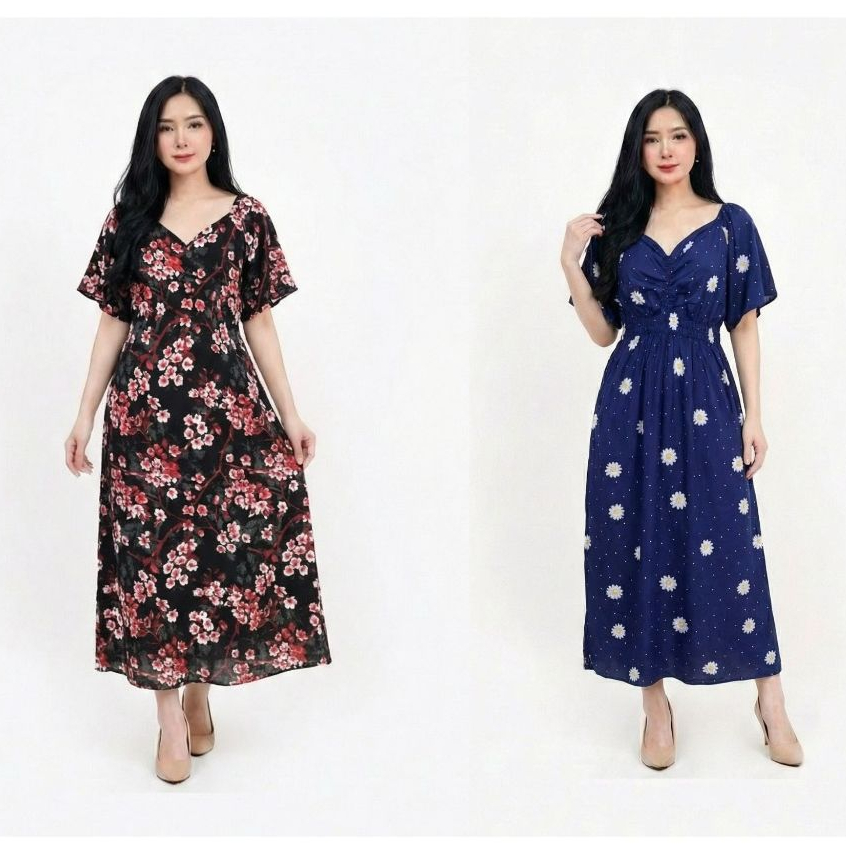 Dress Wanita Panjang Daster Bali Lolita Panjang