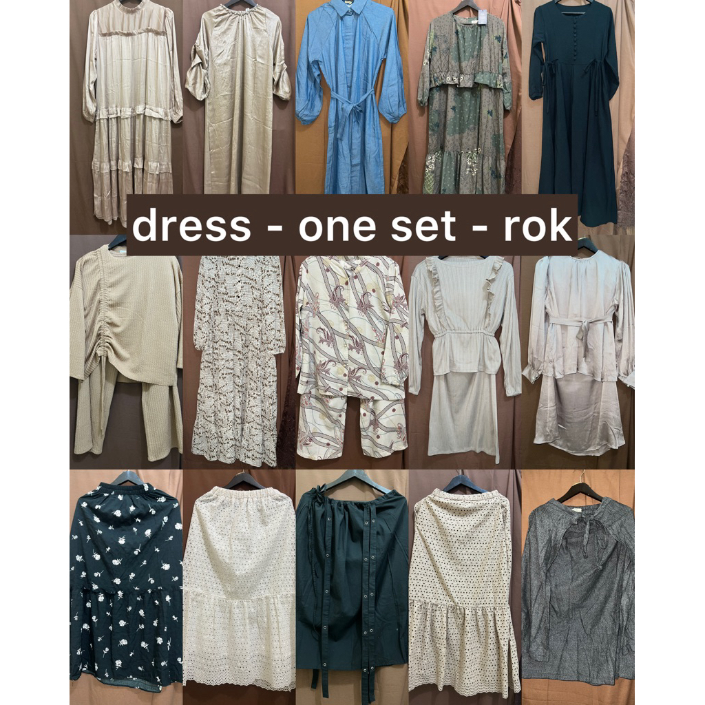 Preloved Dress One Set Rok