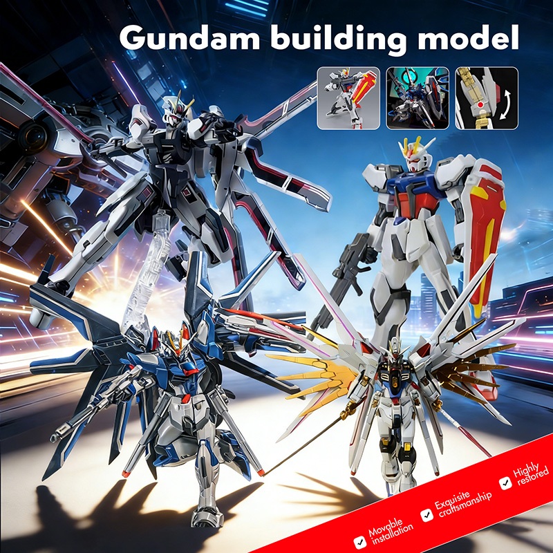 HG 1/144 Mighty Strike Freedom Fighter gaogao 250 Model kit Seed Freedom Mighty Strike Freedom Fight