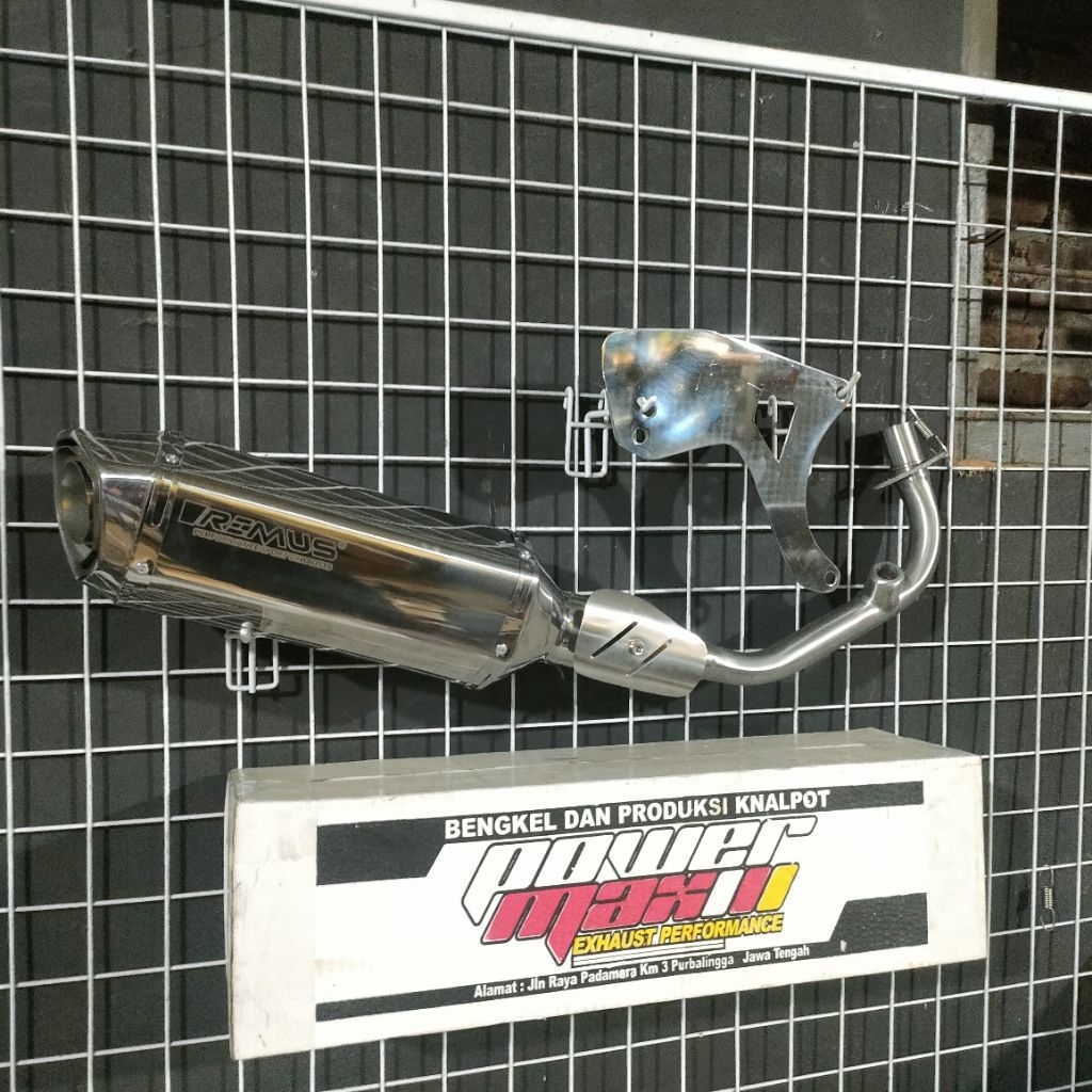 Knalpot Vespa Matic Remus,Sprint iget,Primavera,LX150,GTS PNP