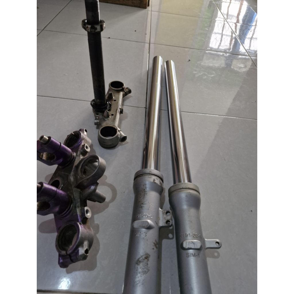 Shock Klx S + Segitiga Atas Bawah Ori Copotan