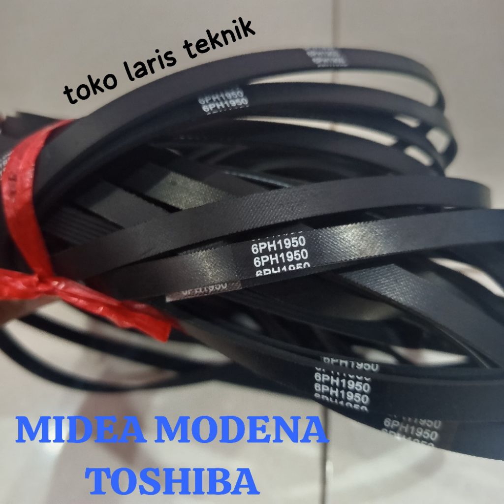 karet vanbel jihua v-belt mesin cuci MiDEA MODENA type v-belt 6PH1950