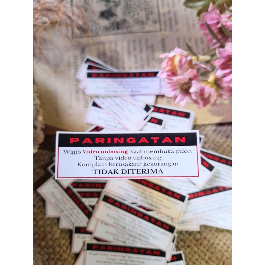 sticker video unboxing