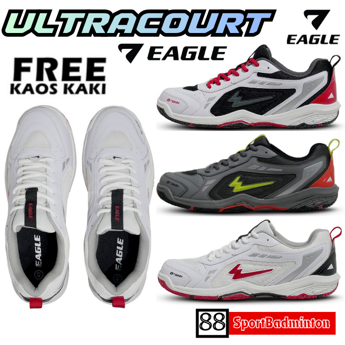 Eagle ULTRACOURT Badminton Shoes - Sepatu Badminton Original Eagle
