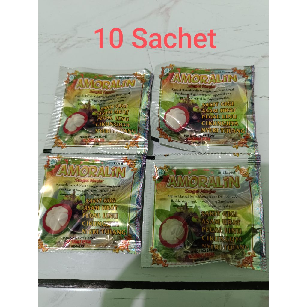 Kapsul AMORALiN mengatasi Asam Urat sakit pinggang nyeri sendi reumatik demam sakit gigi nyeri haid 