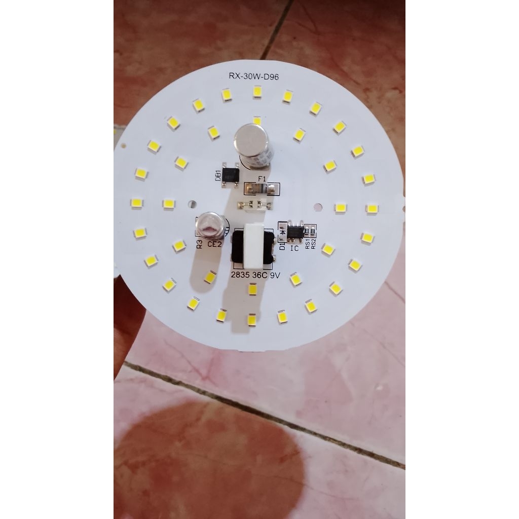 PCB LED AC rx 30 40 45 50 w super putih