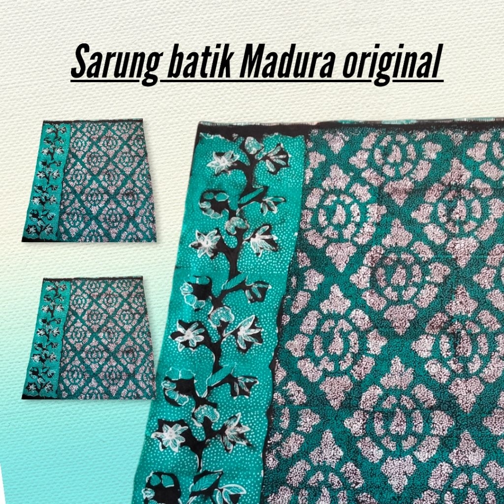 SARUNG BATIK CAP ASLI MADURA/kain sarung batik Madura bahan katun super B