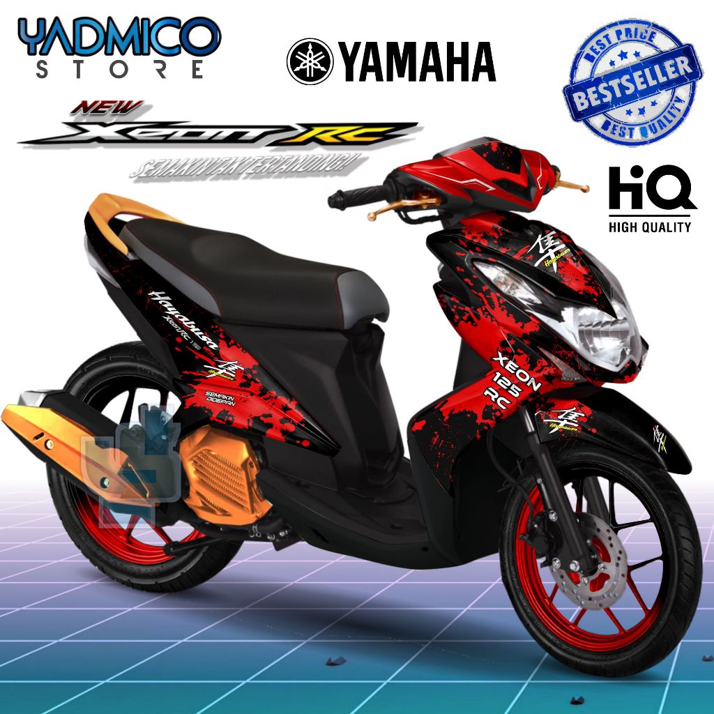 Decal Xeon RC Full Body - Stiker Motor Xeon RC Karbu Full Body - Decal Hologram Xeon RC Full Body - 
