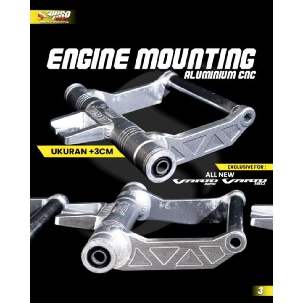 ENGINE MOUNTING MONTING SHIJIRO AMOREX VARIO 125 LED OLD VARIO 150 LED OLD VARIO 150 NEW